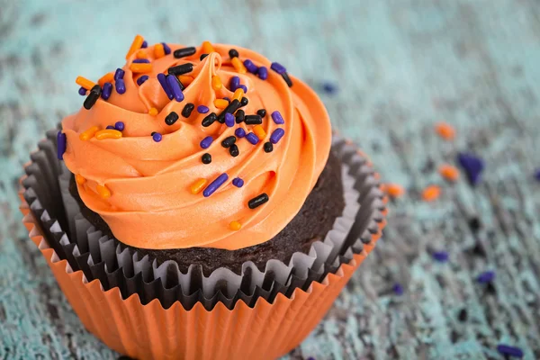 Closeup of Halloween cupcake — Stock Photo, Image