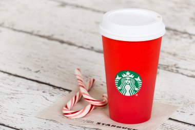 Starbucks içecek yeni 2015 tasarım kırmızı Kupası'nda tatil