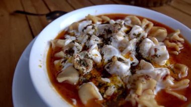 Türk Trtational Food Manti 