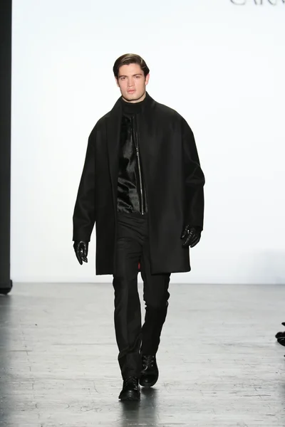 Carmen marc valvo laufsteg show — Stockfoto