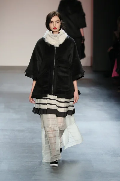 Model wearing Salinas Fall 2016 — Stok fotoğraf