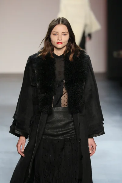 Model wearing Salinas Fall 2016 — Stok fotoğraf