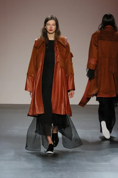 Model wearing Salinas Fall 2016 — Stok fotoğraf