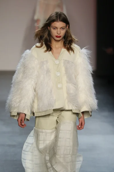 Model wearing Salinas Fall 2016 — Φωτογραφία Αρχείου