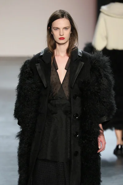 Model wearing Salinas Fall 2016 — Stok fotoğraf