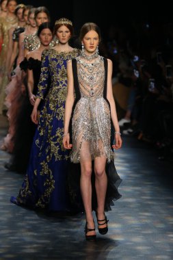 Models wearing Marchesa Fall 2016