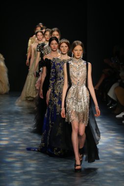 Models wearing Marchesa Fall 2016