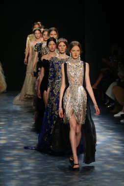 Models wearing Marchesa Fall 2016