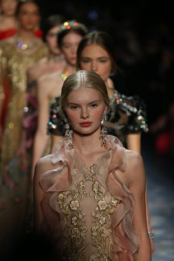 Models wearing Marchesa Fall 2016