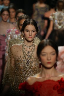 Models wearing Marchesa Fall 2016