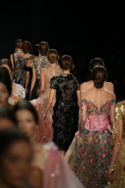 Models wearing Marchesa Fall 2016