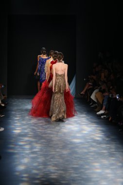 Models wearing Marchesa Fall 2016