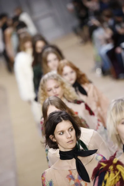 Chloe show as part of the Paris Fashion Week — Zdjęcie stockowe