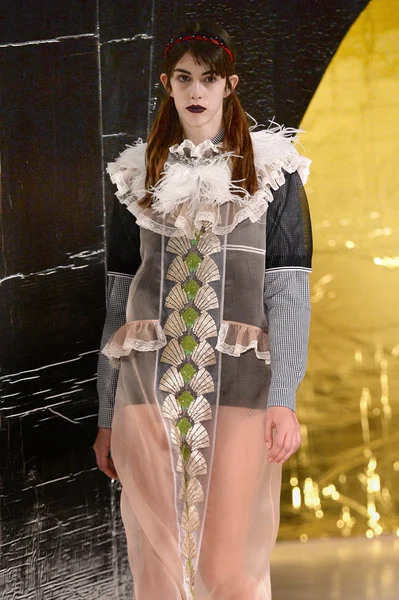 Miu Miu show som en del av Paris Fashion Week — Stockfoto