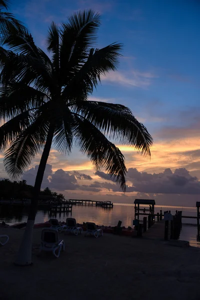 Sunset at tropical location of Florida Keys — Stock Photo, Image