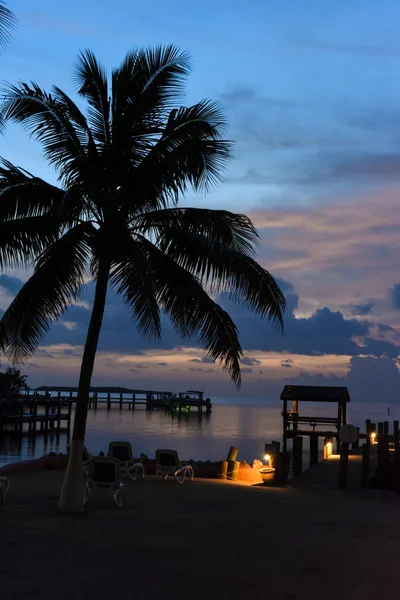 Zachód słońca w tropikalnych lokalizacji dla Florida Keys — Zdjęcie stockowe