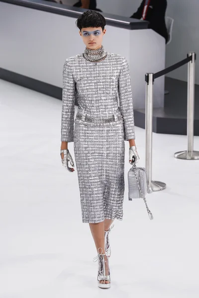 Chanel gösterisi olarak Paris moda haftası — Stok fotoğraf