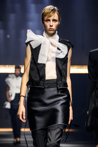 The Lanvin show as part of the Paris Fashion Week Womenswear Spring / Summer — стоковое фото