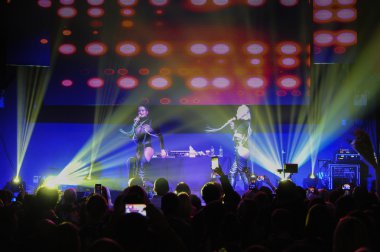 duet Nikita perform on the stage 