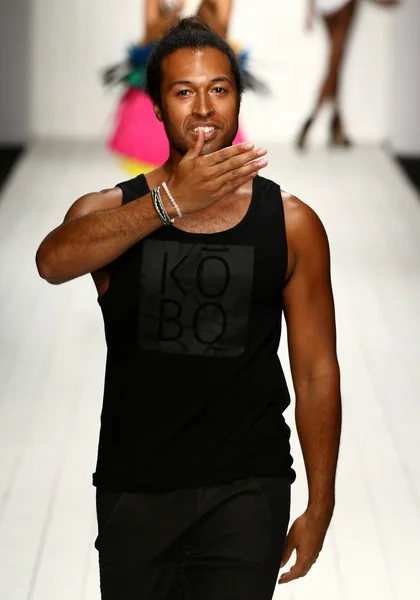 Designer Koco Blaq walks runway — Stock Photo, Image