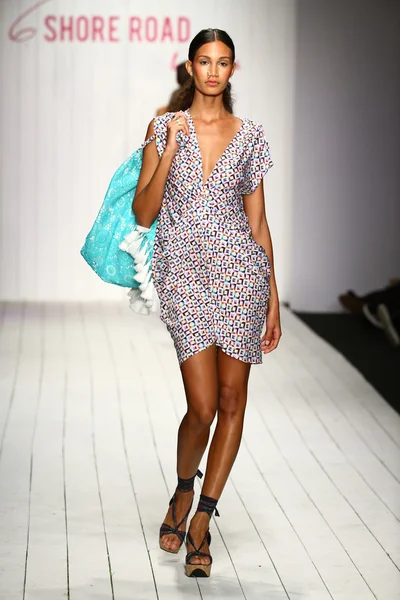 Shore Road modeshow voor Miami zwemmen Week — Stockfoto