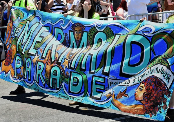 34e défilé annuel des sirènes à Coney Island — Photo