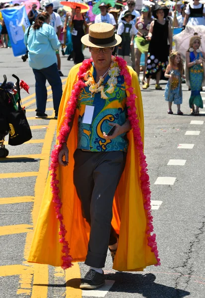 34e défilé annuel des sirènes à Coney Island — Photo