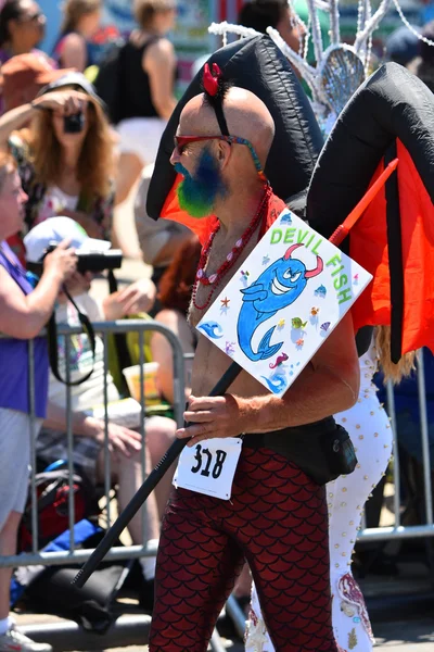 34e défilé annuel des sirènes à Coney Island — Photo