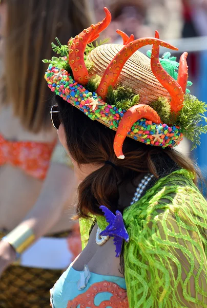 34e défilé annuel des sirènes à Coney Island — Photo