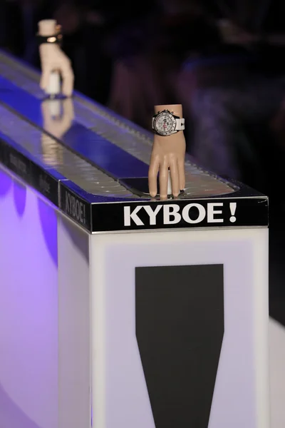 Watches on the runway at the KYBOE! fashion show — Stock Photo, Image