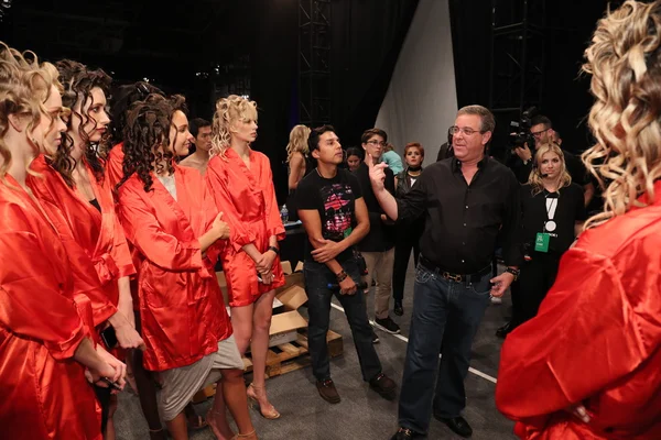 Backstage before the KYBOE! fashion show — Stock Photo, Image