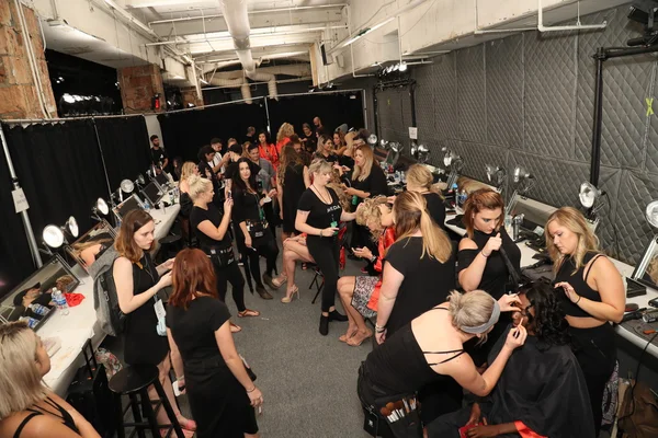 Backstage before the KYBOE! fashion show — Stock Photo, Image