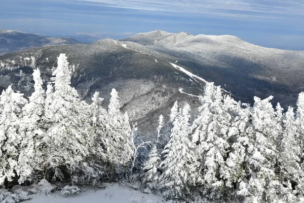 Stowe Skigebiet Vermont Blick Auf Die Berghänge Von Mansfield Dezember — Stockfoto