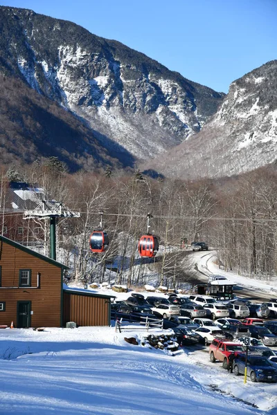 Easy Way Gondola Lift Stowe Ski Resort Vermont View Notch — Stock Photo, Image