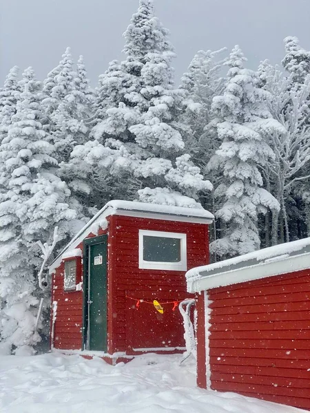 Vista Sulla Cima Del Ristorante Ottagono Montagna Cima Mansfield Stowe — Foto Stock