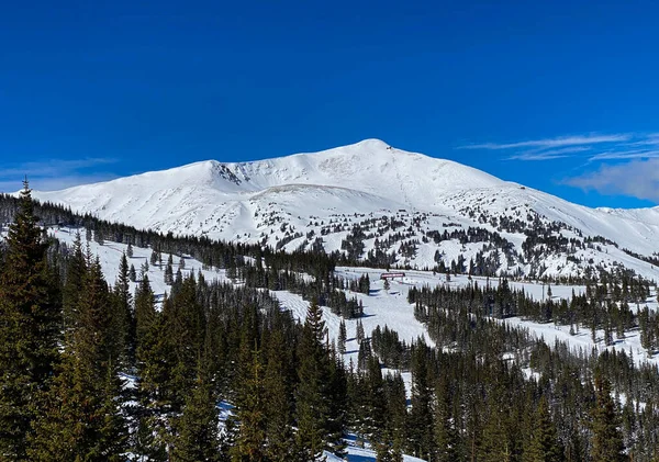 Mooie Zonnige Dag Breckenridge Skigebied Colorado — Stockfoto