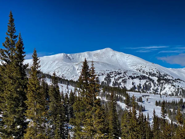 Vacker Solig Dag Breckenridge Skidort Colorado — Stockfoto