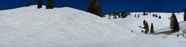 Széleskörű Panoráma Hátsó Tál Vail Ski Resort — Stock Fotó