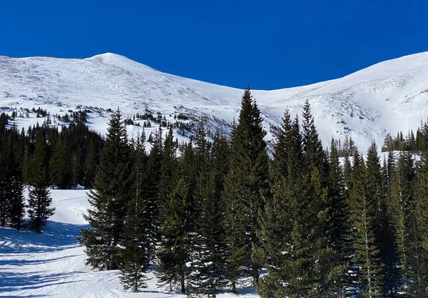 Vacker Solig Dag Breckenridge Skidort Colorado — Stockfoto