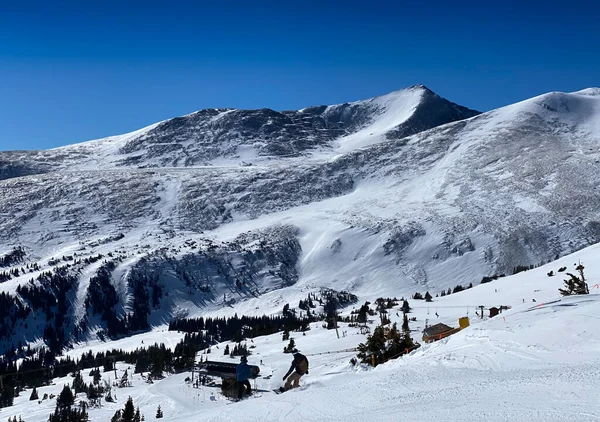 Schöner Sonniger Tag Skigebiet Breckenridge Colorado — Stockfoto