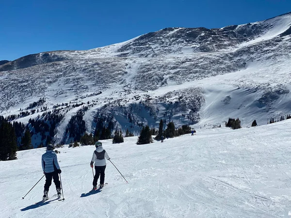 Breckenridge Ski Resort Colorado Живописные Зимние Виды Солнечный День — стоковое фото