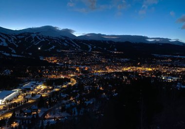 Breckenridge tatil köyüne bakın, gece vakti komutan.