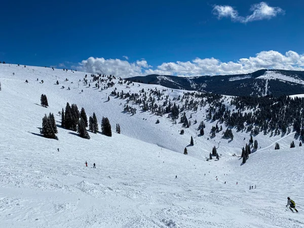 Panoramic View Skiing Slopes Vail Colorado — Stock Photo, Image