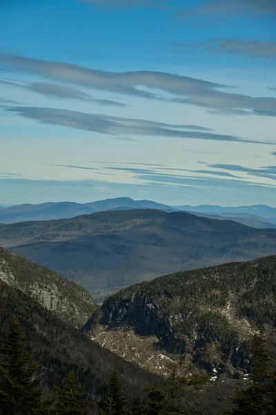 Vista Mansfield Vermont Estância Esqui Stowe Para Notch Path Smugglers — Fotografia de Stock