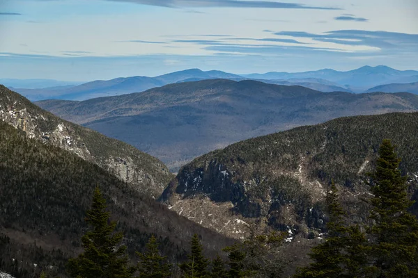 Vista Mansfield Vermont Estância Esqui Stowe Para Notch Path Smugglers — Fotografia de Stock
