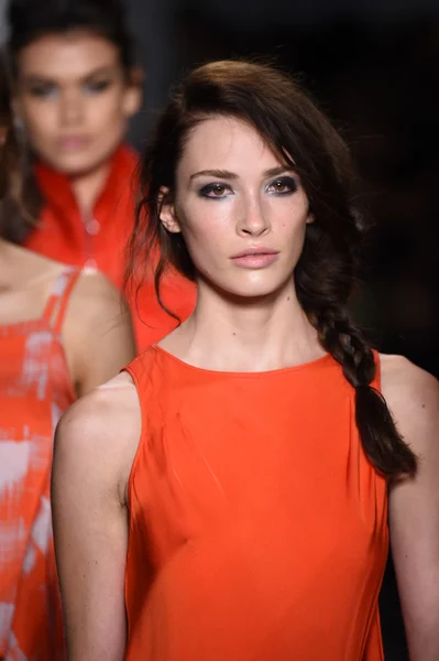 Models walk the runway finale at Marissa Webb during Mercedes-Benz Fashion Week Spring 2015 — Stock Photo, Image