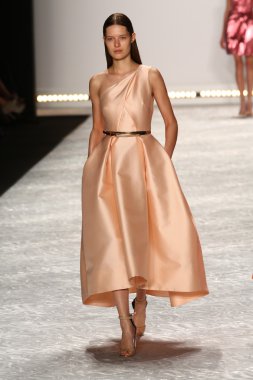 model mercedes-benz moda hafta bahar 2015 sırasında monique lhuillier pist yürür