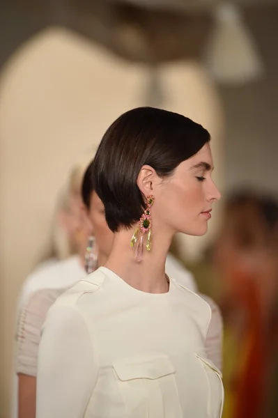 Models walk the runway finale at Ralph Lauren fashion show — Stock Photo, Image