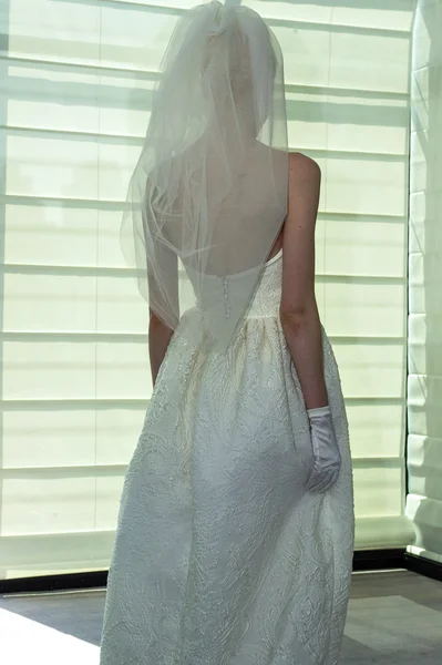 Justina McCaffrey Spring 2015 Bridal collection show — Stock Photo, Image