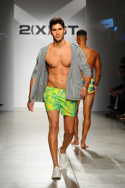 2 (X) IST Men 's Spring Summer 2015 Runway Show — стоковое фото